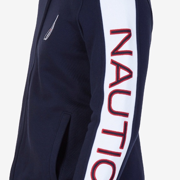 ⛵️Nautica Full Zip Graphic Fleece, Lg,NWT⛵️ - Picture 4 of 6